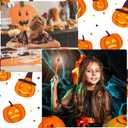 33-Piece Halloween Gel Ink Pen Set - 0.5mm Orange Pumpkin Pens with Black Ink, Perfect for Parties & Office Use