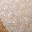 59 Inches Wide by 3 Yards Length Large Size Vintage Floral Lace Fabric with Clear Flower Core White Lace Material for Wedding Bridal Dress Home Decorations Tablecloth Curtains