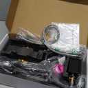 Matte Black Bathroom Sink Faucet, Hurran 4 inch Bathroom Faucets for Sink 3 Hole with Pop-up Drain and Supply Lines, Stainless Steel 2-Handle Faucet for Vanity RV Restroom