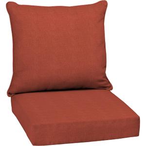 Arden Performance Outdoor Deep Seat Set, 24 x 24, Rain-Proof, Fade Resistant, Deep Seat Bottom and Back Cushion Sedona Valencia