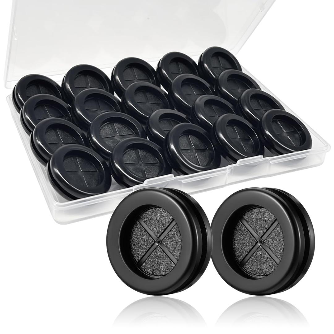 20PCS 1-1/4 Rubber Grommets for Wiring Firewall Hole Plugs Wire Protection DD040-1-1/4