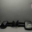 Pair Right and Left Side Door Towing Mirror Power and Heated with Signal Light on Glass Textured Back Cover For Chevy Silverado Sierra 1500 2500 3500HD from 2007 to 2013