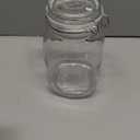 Galashield Glass Jars with Airtight Lids Food Storage Jars Leak Proof Canisters with Clear Preserving Seal Wire Clip Fastening for Kitchen Canning Pickling [50 oz]