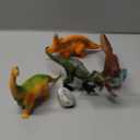 5 Pcs Dinosaur Figurines for Kids, Plastic Animal Toys Tiny Portable Dinosaur Figures Playset Montessori Toy Educational Game for Homeschool Preschool Toddler Kids