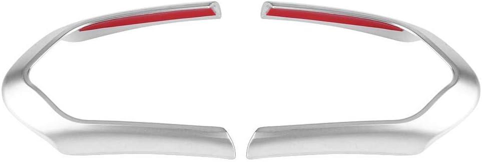 2 PCS Car Steering Wheel Decoration Frame Steering Wheel Cover Trim Frame Carbon Fiber Frame Trim Fitment for F20 F22 F30 F32 F10 F06 F15 F16(Chrome)