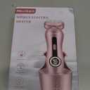 Electric Razor for Women for Legs Bikini Trimmer Electric Shaver for Women Underarm Public Hairs Rechargeable Womens Shaver Wet Dry Use Painless Cordless with Detachable Head (Pinkish)