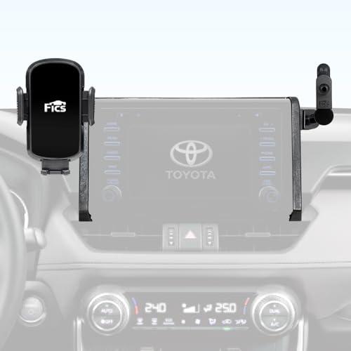 FICS Phone Holder for Toyota RAV4 2019 2020 2021 2022 2023 2024 with 7/8-inch Screen – Custom-Fit Mount for Seamless Display Integration, Interior Accessories for Navigation Use, Stable Driving View