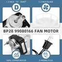 S99080166 BP28 Bathroom Vent Bath Fan Motor Kit Replacement YJF6178 Fit for Bro-an Nu-Tone 655 679 657 658 85n2 Exhaust Fan Motor 70cfm 1.4 Amp 3000RP 120V CCW - 1 Year Free Replacement by Fetechmate