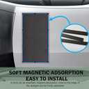 Downhill 1 PC Car Sunroof Sun Shade Mesh, Breathable Sun Protection Vehicle Screen Mesh, 39.37" x 25.59" Foldable Easy Installation Camping Protector, Suitable for Camping Accessories (Black)