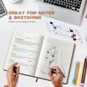 Lined Journal Notebook for Women Men,256 Thick Pages,A5 Hardcover Vintage Leather Journal for Writing,Travel,Business,Work, School,College Ruled Notebooks for Note Taking,Daily Diary 5.7"8.3"