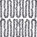 2 Pack Halloween Chains Removable Large Plastic Chains Props for Halloween Party Decoration Cosplay Accessory (6 Feet)