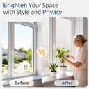 Rabbitgoo Window Privacy Film, White, 23.6" x 118.1"