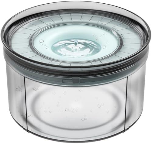 Techphardo 1Gallon No Spill Dog Water Bowl-3.8L Large Capacity, BPA-Free, Anti-Splash & Anti-Digging Design with Non-Slip Base for Messy Drinkers