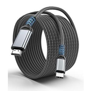 ALLESA USB C to HDMI Cable 6Ft | 4K High-Speed USB 3.1 Type-C to HDMI Cord for Home Office [Thunderbolt 5/4/3 Compatible] with MacBook, Galaxy S9 to S24, iPhone 15/16 Series, iPad Pro, iMac, Surface