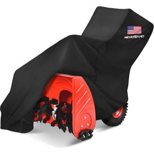 NEVERLAND Waterproof Snow Blower Cover - Snow Thrower Cover with American Flag Standard Size Fits Single and Two Stage Snow Blowers, Compatible with EGO, Toro, Honda, Ariens and Craftsman