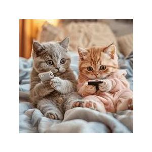 JFYHAB Cat Diamond Painting Kits for Adults, Cat Round Full Drill Diamond Art Kits, 5D DIY Paint with Diamonds Crafts Cute Animal Cats Paint by Diamonds Dots for Home Wall Decoration Gifts 12×12 Inch