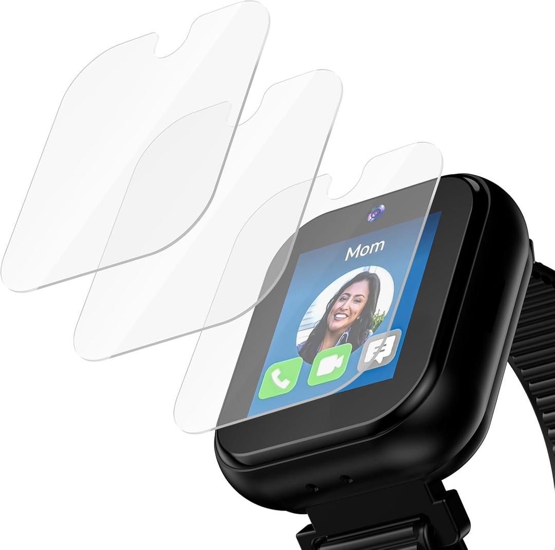 2 x Screen Protector Compatible with Sync Up Kids Watch 2, HD Tempered Glass, Touch Sensitive, Anti-Scratch, Full Coverage, Anti-Fingerprint (3 Pack)