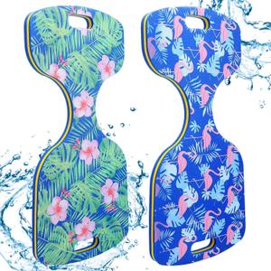 2 Pcs Water Saddle Float 32in x 16in Adults Double Sided Coated Floating Seats, Pattern Printing Saddle Seats Lake Chair Float for Adult Kid Lakes Pool Swimming Supplies