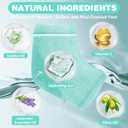 3 Pairs Fuzzy Moisturizing Heel Socks for Dry Cracked Feet Women, Cracked Heel Repair, Cracked Heel & Dry Foot Treatment (Mint Green)