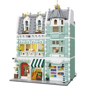 Henofen City Grocery Store Building Blocks Set for Adults, 3 Levels Street View Modular House Building, Christmas Birthday Gift for Teens(2225 Pcs)
