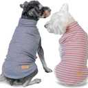KYEESE 2Pack Dog Sweater Soft Dogs Clothes Warm Dachshund Clothes Turtleneck Pet Coats Stretchy Pet Sweatshirt Dog Sweaters for Small Dogs Girl Pullover Small Pets Sweaters