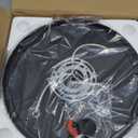 Black Flush Mount Ceiling Light Fixtures, 2-Light Ceiling Mount for Farmhouse with Seeded Glass Lampshade, Industrial Flush Mount Light Fixture Farmhouse for Hallway, Kitchen, Entryway and Foyer