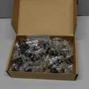 Ravinte 30 Pack Matte Black Round Zinc Cabinet Knobs for Kitchen Bathroom Closet Dresser Cabinets