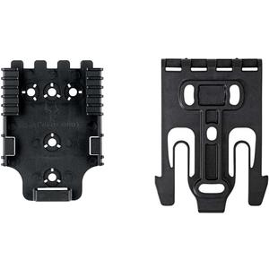 Safariland QLS 1-2 Quick Locking System Kit, Platform Attachment for Duty Holsters and Accessories with Locking Fork and Receiver Plate - Level 1 Retention, Black