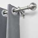 Nickel Brushed Window Curtain Rods 72 to 144 Inch, Adjustable Curtain Rod,Heavy Duty Window Rods,Thicken Sturdy Drapery Rods,Single Telescoping Decorative Curtain Rod for Window