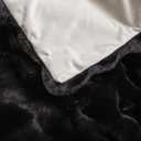 chovy Black Blanket for Couch - Bread Grid Rabbit Plush Soft Warm Blanket for Sofa Livingroom Bedroom Dorm Decor - 50x60 Inches