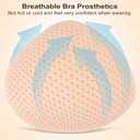Breast Forms,Silicone Breast Prosthesis Mastectomy Women Bra Pad Inserts for Pockets Bra Silicone Filling (Beige)