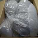 Plufl Hugl Cooling Body Pillow for Adults Made with CloudSupport Fill | U Shaped Maternity Pillows Great for Side Sleepers & Pregnant Women | Washable Cover | Grey, Large