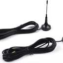 2 PCS Set Car Magnetic Police Antenna 3-3/4 P71 Compatible for Ford Crown Victoria Impala Charger Explorer Tahoe Black