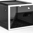 Lock Box for Medicines, Food, and Electronic Devices - Ideal for Keeping Medications Safe Locker, Lunch Snacks Locked Up Cabinet and Jail Cell Phones in One Lockable Container (Black)