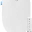 Bidet Toilet Seat, Electric Heated Toilet Seat Elongated with Instant Warm Water & Dryer, Rear and Feminine Washing, Self-Clean Nozzle, Slow Close Lid, Wireless Remote,Night Light