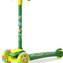 3 Wheel Scooter for Kids, Smooth Light Up LED Front Wheels, Wide Anti Slip Deck, Rear Foot Brake, Easy Lean to Steer Maneuvering, Indoor & Outdoor Ride On Toys for Ages 2 Up,