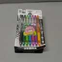 4 x Zebra Pen Z-Grip Retractable Ballpoint Pen, Smooth-Flowing Assorted Fashion Colors, 1.0mm Medium Point, School & Office Supplies, Ideal for Note-Taking, Journal and Planner Use, 7-Pack (22276)