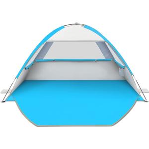 Gorich Beach Tent Sun Shelter for 3 Person with UPF 50 UV Protection, Lightweight & Easy Setup Beach Shade Canopy, Portable Beach Shade Tent Beach Cabana