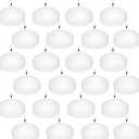 Floating Candles 24 Pack, 2 Inch Long Lasting Small Unscented White Floating Candle for Wedding, Birthday, Holiday & Home Decoration