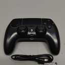 GlowPlayX Wireless Gaming Controller Compatible with PS5 Console/Pro/PC/Mac/iOS/Android/Steam Deck, Gamepad with RGB Lighting/Hall Effect Joystick/Dual Vibration/Turbo/Headset Jack/1500 mAh Battery, Black