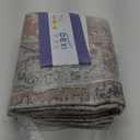 DEXI Area Rugs for Living Room, 5x8 Washable Low Pile Vintage Traditional Rug for Bedroom, Non Slip Indoor Carpet for Dining Office Nursery, Beige Blue