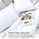 Bare Home Comforter Set - King/California King Size - Ultra-Soft - Goose Down Alternative - Premium 1800 Series - All Season Warmth (King/Cal King, White)