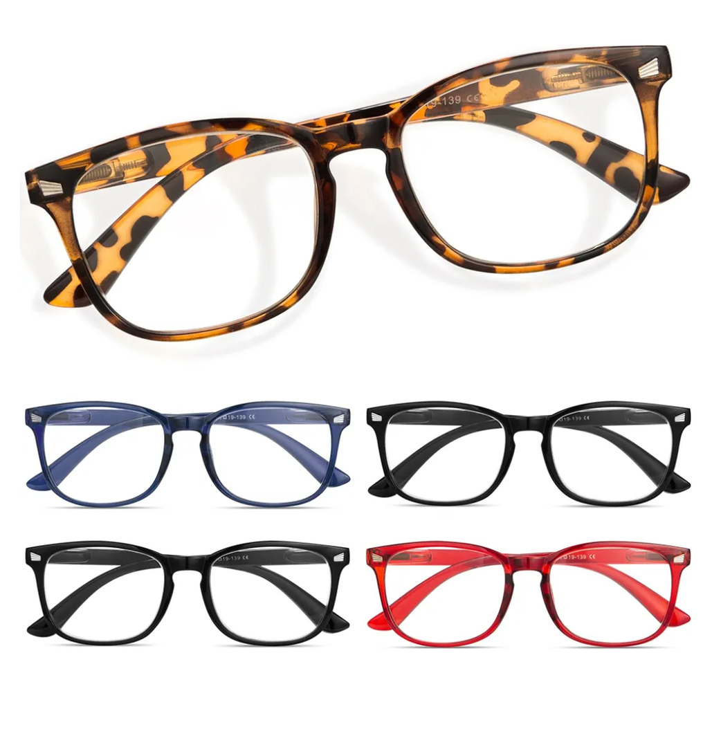 CCVOO Reading Glasses for Women/Men, Eyeglasses, Blue Light Readers for Women/Men, Computer Eye Glasses, Cheaters, +0.5