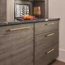 Amerock | Cabinet Pull | Champagne Bronze | 8-13/16 inch (224 mm) Center-to-Center | Versa | 1 Pack | Drawer Pull | Cabinet Handle | Cabinet Hardware