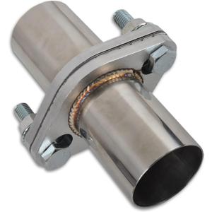 Exhaust Flange Bolts Quick Fix Repair Pipe Kit w/Gasket & Hardware, 2'' Inch OD 2 Bolts T304 Stainless Steel Universal Flange Replacement Kit