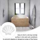 Bathroom Anti Slip Stickers Sea Shell Shape Non Slip Shower Decals Bath Safety Floor Treads Adhesive Tub Grip for Shower Kitchen Pool