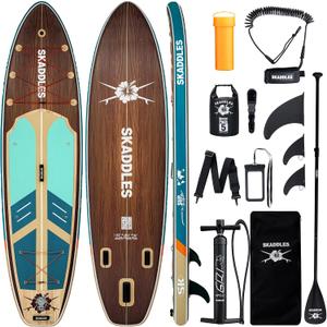 11’Inflatable Stand Up Paddle Board with Beginners SUP Accessories