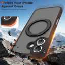 Compatible with iPhone 17 Case with Magnetic Ring Stand [Compatible with Mag-Safe] [Military-Grade Protection] 17 Phone Case 6.3",Black
