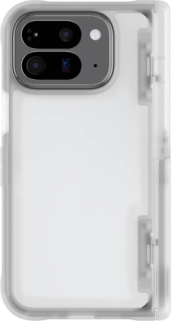 Ghostek Covert Clear Pixel 10 Pro Fold Case with Built-in Kickstand and Full Hinge Protection Designed for 2025 Google Pixel10 Pro Fold (8") (Clear Matte)