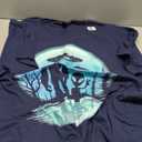 Alien and Bigfoot Moon T-Shirt Small